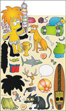 Bart Simpson fridge magnet - new