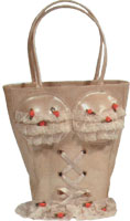 Cream corset Handbag.