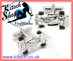 Racing Car Cufflinks.