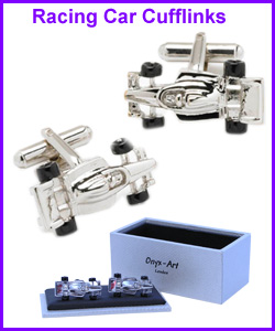 Racing Car sporting cufflinks