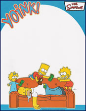 Simpson magnetic memo board